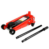 ZUN Hydraulic trolley Low Profile and Steel Racing Floor Jack with Piston Quick Lift Pump,3Ton 58084364