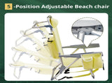 63*65*82cm Short Oxford Cloth Silver White Aluminum Tube Bearing 100kg Beach Chair 52493098