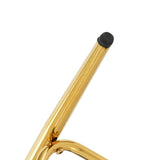 Modern design High stool Gold Plated legs Kitchen Dining White linen bar chair, suitable for Cafe W210P201267