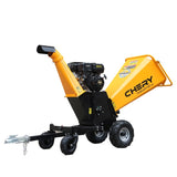 6'' Inch 420cc 15hp Pull Start Gas Powered 4-Wheels Wood Chipper Shredder Mulcher with Towbar/Stop W2089P218632