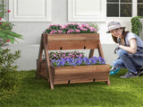 26" Wooden elevated garden bed 72694384