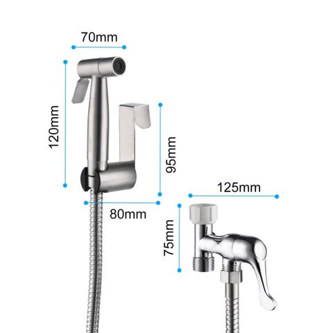 ZUN Bidet Sprayer for Toilet, Handheld Cloth Diaper Sprayer 40650030