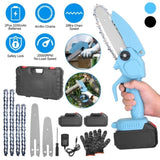 Mini 4In&6In Two Sizes Chainsaws Super Handheld Rechargeable Chain Saw With mini chain saw is an 09153631