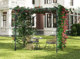 Large Garden Trellis Arch - 79"x59"x78" PE-Coated Metal, Rustproof Plant Support for Climbing Vines 62443253