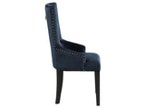 Varian II Dark Navy Velvet & Black Finish Side Chair B2726P268182