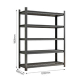 Garage Five Story Shelf, Capable Of Accommodating 2500 LBS, Adjustable Metal Shelf, Black, Requires 50733634