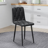 Dining Chairs Set of 4, Modern Kitchen Dining Room Chairs, PU Dining Chair Upholstered Cushion Seat W578P191313