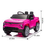 ZUN 24V Kids Ride on Car W/Parents Control,Licensed Chevrolet Silverado,Four-wheel suspension,LED W1578P202310