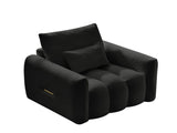 35 "Teddy fabric sofa, modern lounge chair, upholstered with a pillow, apartment, office, living W2564P457791