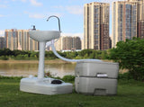 Portable Removable Outdoor Hand Sink with Portable Toilet 96566688