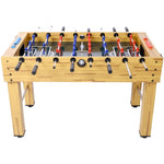 ZUN 54-Inch Hurricane Foosball Table for Family Game Rooms with Light Cherry Finish, Analog Scoring and W465P164158