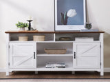 58" Farmhouse Sideboard Buffet Cabinet with Hinged Barn Doors, Kitchen Storage Cabinet with 38117416