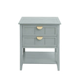 2 Drawer Side table,American style, End table,Suitable for bedroom, living room, study W68882620