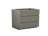 Alice-30F-102,Floor cabinet WITHOUT basin, Gray color, With three drawers, Pre-assembled W1865107751