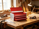 8.6-Inch Portable Metal Tool Box with 3 Drawers, Tool Chest with Ball Bearing Slides & EVA Liners 34654515