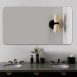 ZUN Bathroom Vanity Mirror , Wall-Mounted Mirror for Bathroom Anti-Fog Waterproof W2709P178995