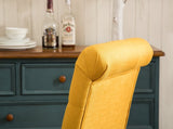 Habit Solid Wood Tufted Parsons Dining Chair, Set of 2, Yellow T2574P164546