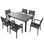 ZUN High-quality Steel Outdoor Table and Chair Set, Suitable for Patio, Balcony, Backyard. 17874316