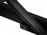 ARIANA KD WOOD CHAISE LOUNGE W/ CUSHION, Black N769P530265B