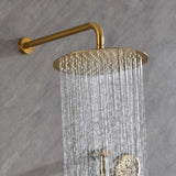 Shower System with Shower Head, Hand Shower, Slide Bar, Bodysprays, Shower Arm, Hose, Valve Trim, W2287141185