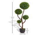 2025 High quality green plant trees spiral for indoor outdoor decoration artificial boxwood topiary W2945P279015