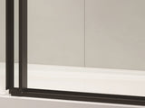 60" W x 76" H Sliding Frameless Shower Door in Matte Black with Clear Glass W2287P342057