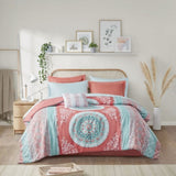 ZUN Twin Boho Comforter Set with Bed Sheets B03595822