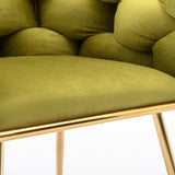 Luxury modern simple leisure velvet single sofa chair bedroom lazy person household dresser stool W1170109315