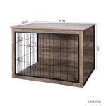 ZUN Dog Crate Furniture ,Wooden Dog Crate with Double Doors, Dog Furniture, Indoor Dog Kennel, W331P225794