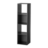 4 Cube Vertical Storage Organizer, Black 66964288