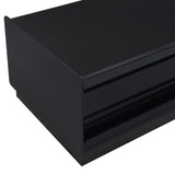 Modern Rectangle Coffee Table with 4 Drawers and 2 Display Shelves, 47.2" Wood Coffee Table with 34248855