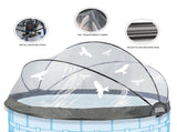 10 Foot Round Multifunctional All Weather Cover Pool Dome Enclosure for Outdoor Pools, Compatible 73376164