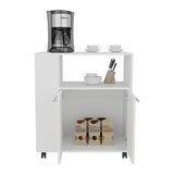 Eldon Two-Door Kitchen Base Cabinet Cart with four Shelves, Side Shelves, Cabinet, Kitchen Storage B070P286441