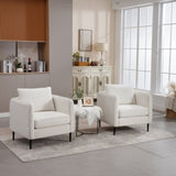 Accent Chair for Living Room, Velvet Comfy Single Sofa Chair Mid-Century Modern Armchair with 1 W3244P327103