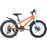 ZUN 20 Inch Kids Bicycles , Fat Tire Mountain Bike for Boys and Girls Age 5 + Years ,Dual-Disc W1019P203873