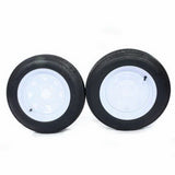 2x tires Trailer Tires & B 4 Ply Construction Painted White 780 Lbs 79223231