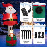 8 Feet Christmas Decorations,Inflatable Santa Claus and Reindeer 22799055