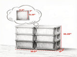 Green 3 Tier Kids Organizer 6 Drawers Storage Unit, for Bedroom, Nursery, Kindergarten, Boys & 10916829