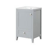 20" Bathroom Vanity with Sink, Bathroom Cabinet with Soft Closing Door, Storage Rack and A Drawer, N725P185452E