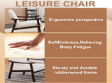 Modern Armchair with High Back,Upholstered Living Room Chairs with Solid Wood Legs,Leisure Reading 81394927