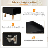 ON-TREND Sleek and Contemporary Shoe Cabinet with Adjustable Shelves, Minimalist Home Organizer with WF321211AAB