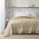 Oversized Down Alternative Blanket with Satin Trim B03598478