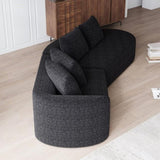 Modern Upholstered Oversized Sectional Sofa, 112-Inch Chenille 4-Seater Extra Deep & Wide Seat W834P323320