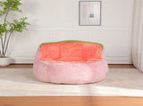 Oversized Bean Bag Chairs,Multicolor Faux Fur Couch Filled with Shredded Sponge,Large Lounger Sofa 66056634