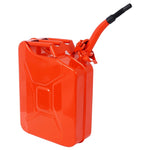 ZUN 20 Liter Jerry Fuel Can with Flexible Spout, Portable Jerry Cans Fuel Tank Steel Fuel W46591768