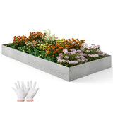 Galvanized Metal Landscape Edging Includes 6 Flexible Panels 30239382