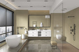 72in. W x 48in. H Metal Framed Bathroom Mirror for Wall, Rectangle Mirror, Bathroom Vanity Mirror W1272113723
