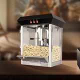 ZUN Commercial Popcorn Machine, 12 Ounce Kettle Stainless Steel Popcorn Maker with Tempered Glass, T3173P266340