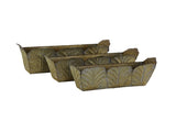 Set of 3 Rustic Wall Metal Planter, L21.7x8.7x8" M21.3x8x7.7" S18x7x7" W2078P498328