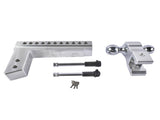 Adjustable Trailer Hitch Fits for 2.5-Inch Receiver, 10-Inch Drop/Rise Hitch 18,500 LBS, 2" and 78979930